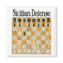 Sicilian Defense Refrigerator Magnet