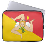 italian, flag, black, neoprene, laptop, sleeve,