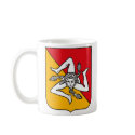 Sicily Coat of Arms Mug by FlagTshirts Sicily Coat of Arms Mug