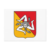 Sicily Coat of Arms Postcard