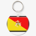 Sicily Flag keychains
