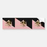 Sicily (Pink And Black), Italy flag Bumper Stickers