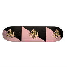 Sicily (Pink And Black), Italy flag Skateboard Decks