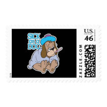 sick as a dog postage by doonidesignsanimals sick as a dog postage