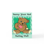 Sick Bear Card