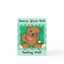 Sick Bear Card