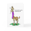 Sick Giraffe Card