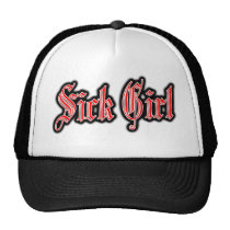 sick girls Punk SICK GIRL PUNK ROCK MUSIC hats
