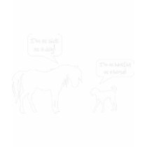 Sick Horse Healthy Dog