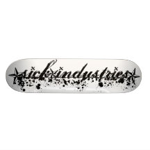 Sick Industries blk/wht Skate Board Decks