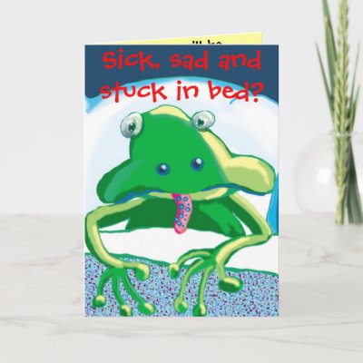 frog in bed