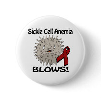 Sickle Cell Anemia Blows Awareness Design Buttons