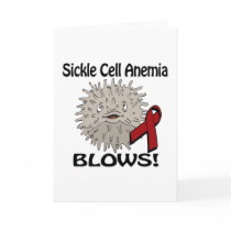 Sickle Cell Anemia Blows Awareness Design Greeting Card