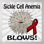 Sickle Cell Anemia Blows Awareness Design Posters