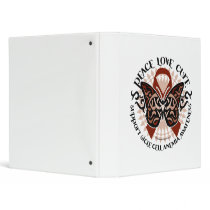 Sickle Cell Anemia Butterfly Tribal Vinyl Binders