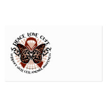 Sickle Cell Anemia Butterfly Tribal Business Card Templates