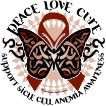 Sickle Cell Anemia Butterfly Tribal Photo Sculptures