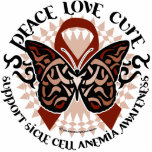 Sickle Cell Anemia Butterfly Tribal Photo Sculptures