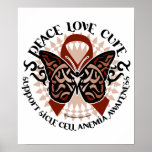 Sickle Cell Anemia Butterfly Tribal Print