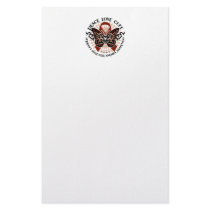 Sickle Cell Anemia Butterfly Tribal Personalized Stationery