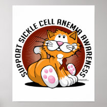 Sickle Cell Anemia Cat Print