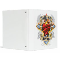 Sickle Cell Anemia Cross & Heart Vinyl Binder