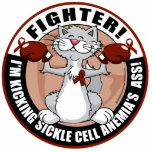 Sickle Cell Anemia Fighter Cat Cut Outs