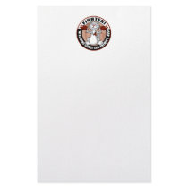 Sickle Cell Anemia Fighter Cat Personalized Stationery