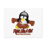 Sickle Cell Anemia Fighting Penguin postcards