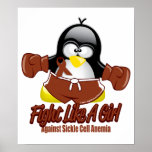 Sickle Cell Anemia Fighting Penguin Poster