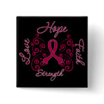 Sickle Cell Anemia Hope Motto Butterfly Button