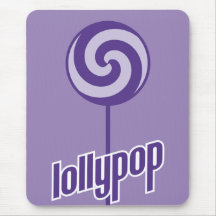 sickly sweet purple lollypop mousepads