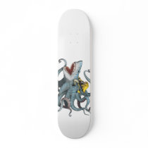 Sid riding Sharktopus skateboard deck