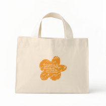 Siddharta Quote on a Flower bags by dinijaz Siddharta Quote on a Flower bags