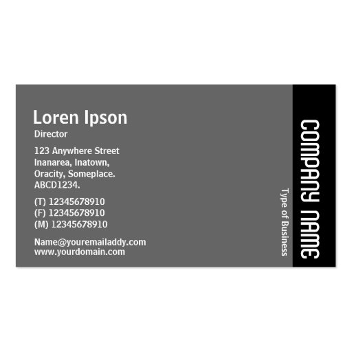 Side Band - Canal Business Card Template (back side)