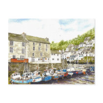 'Side by Side, Polperro' Postcard by picklelillysdad 'Side by Side, Polperro' Postcard