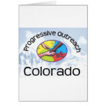 Side-fold card with mountain logo