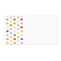 Side Frame Organizing ColorMotif Custom Shipping Labels