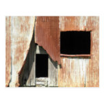 Side of the Barn Old Building Window Rustic Photo Postcards