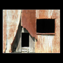 Side of the Barn Old Building Window Rustic Photo postcards
