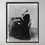 Side Portrait of Susan B. Anthony Poster