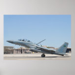 Side Shot of F-15S Eagle 9214 landing posters