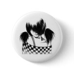 Side-Swept Bangs Girl buttons