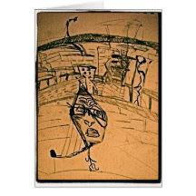 side swipe greeting card