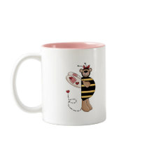 Side View Bumbly Bear mugs by cutespot Side View Bumbly Bear mugs