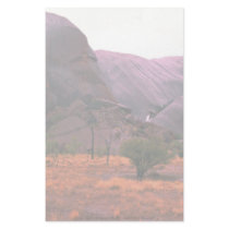 Side view of Ayers Rock, Australia Desert Personalized Stationery