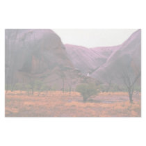 Side view of Ayers Rock, Australia Desert Stationery