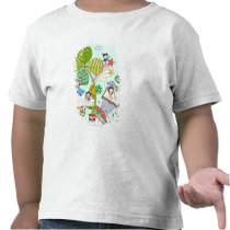 Side view of children studying by potted plant t-shirt