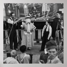 Sideshow at the Circus: 1942 Print