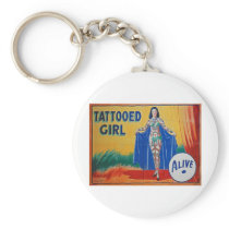 Sideshow Tattooed Girl Keychains